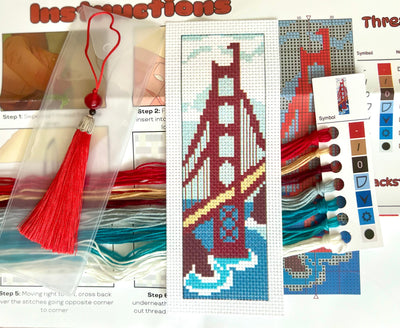 Golden Gate Bridge Bookmark - Prismatic Fiber Arts