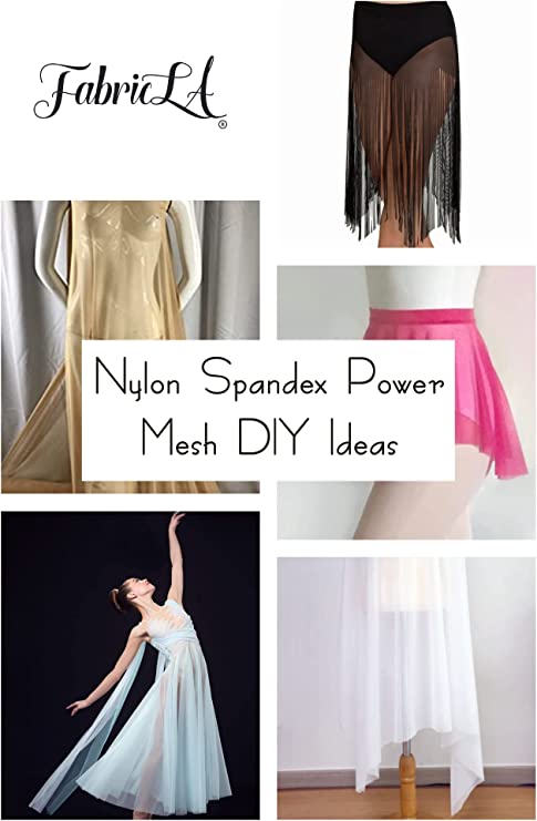 FabricLA Nylon Spandex Performance Power Mesh Fabric | Grey - Prismatic Fiber Arts