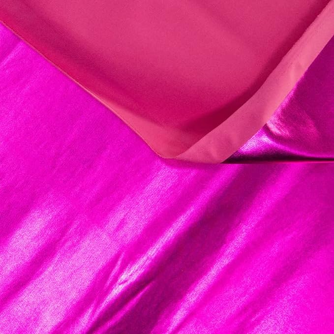Hologram Metallic Foil Spandex Knit Fabric 4-Way Stretch, 60" Inch Wide| Multicolor - Prismatic Fiber Arts