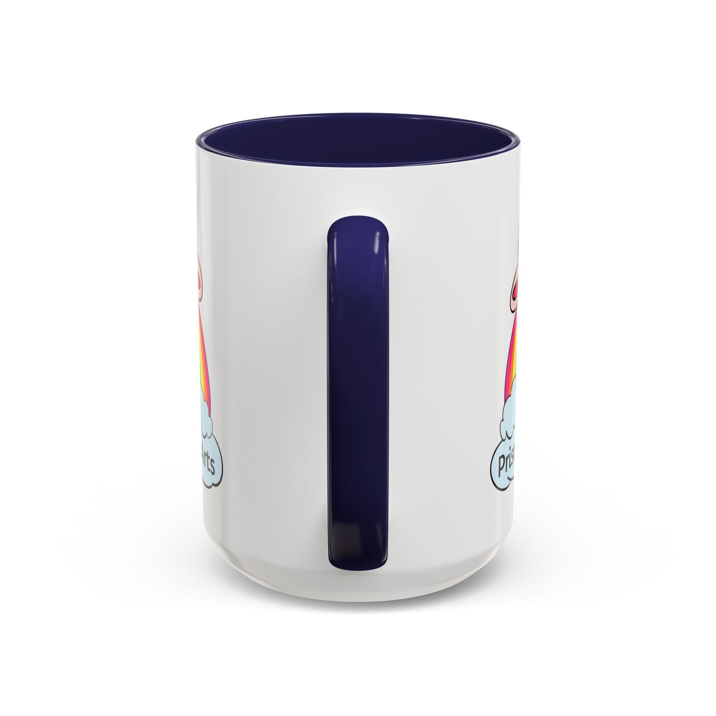 PFA "Logo" Accent Coffee Mug (11, 15oz) - Prismatic Fiber Arts