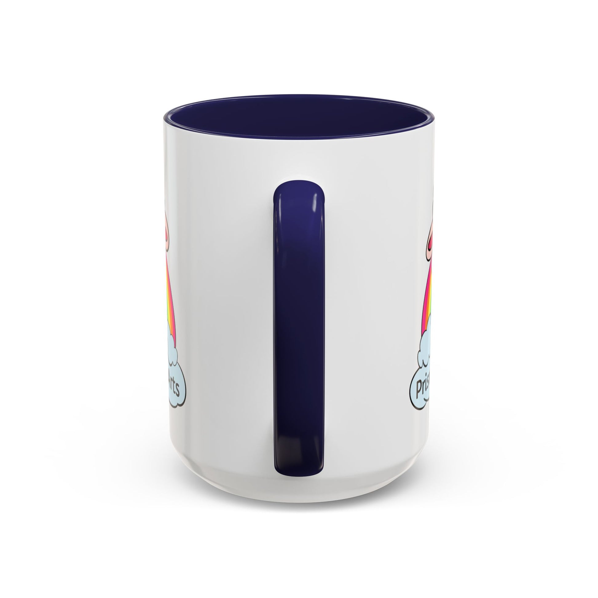 PFA "Logo" Accent Coffee Mug (11, 15oz) - Prismatic Fiber Arts