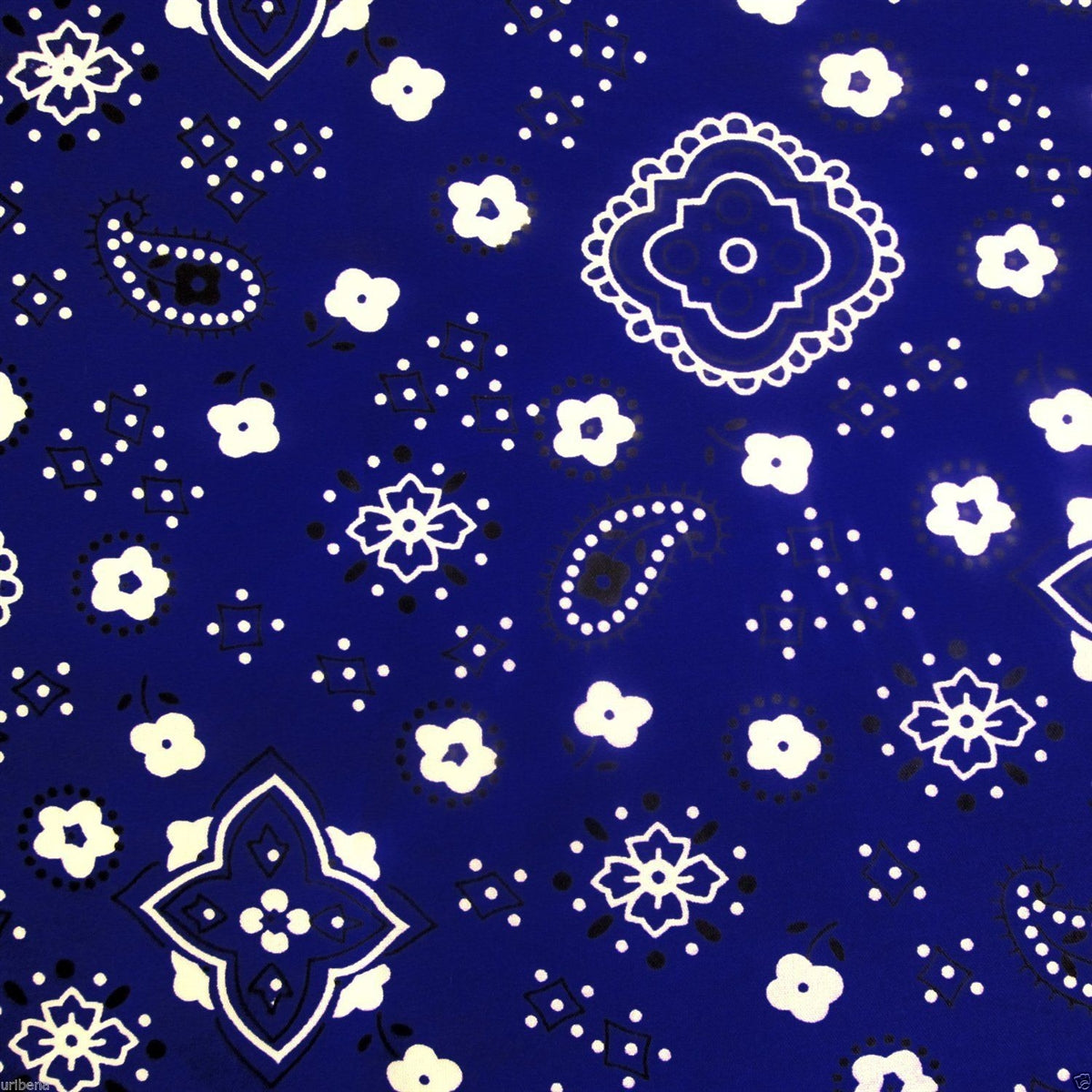 Bandana Print Poly Cotton Fabric - Prismatic Fiber Arts