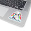 PFA Logo Kiss-Cut Stickers - Prismatic Fiber Arts