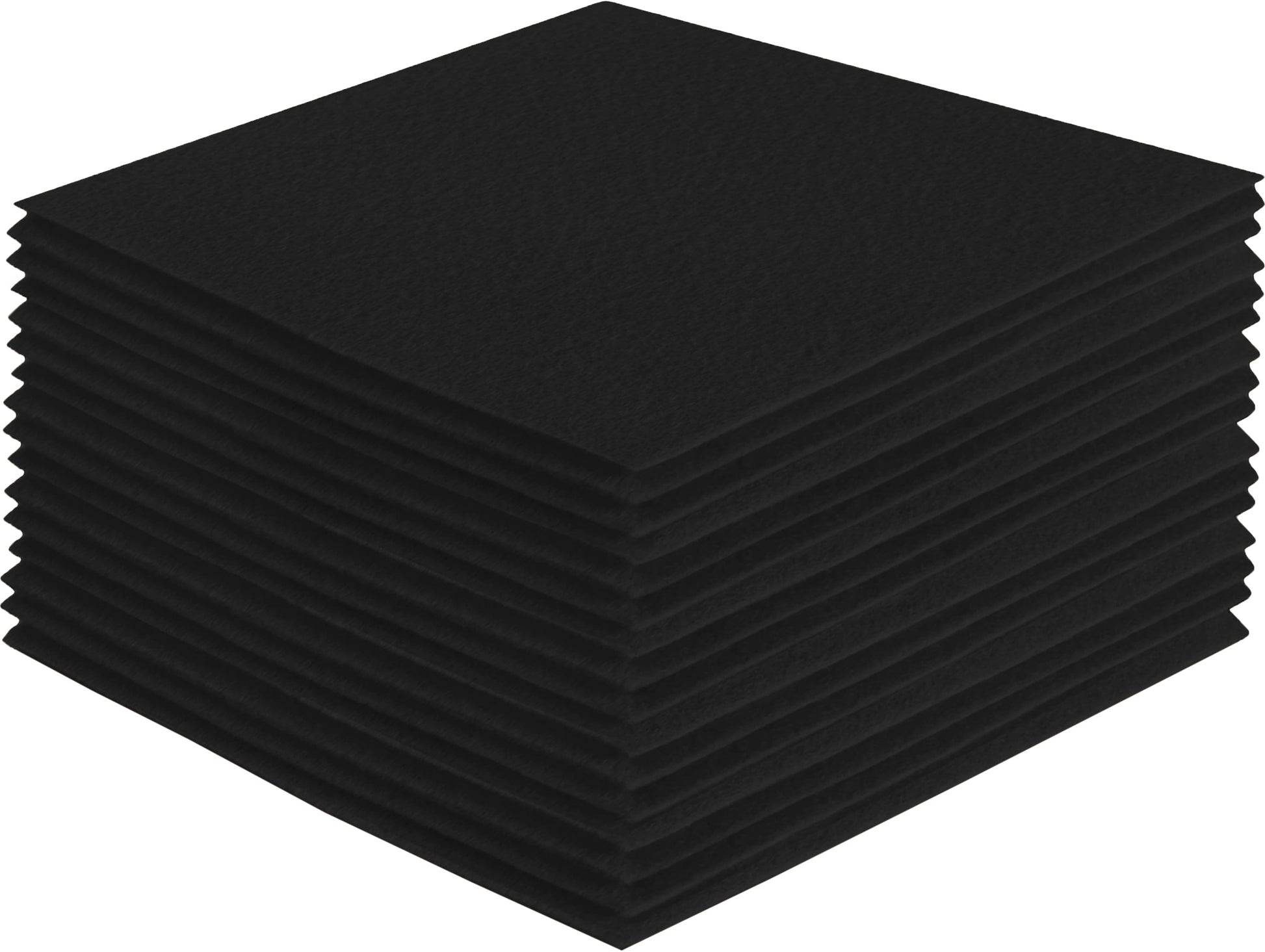 FabricLA Acrylic Felt Craft Sheet Packs – Black | Soft 100% Acrylic Felt Sheets for DIY & Sewing - Prismatic Fiber Arts