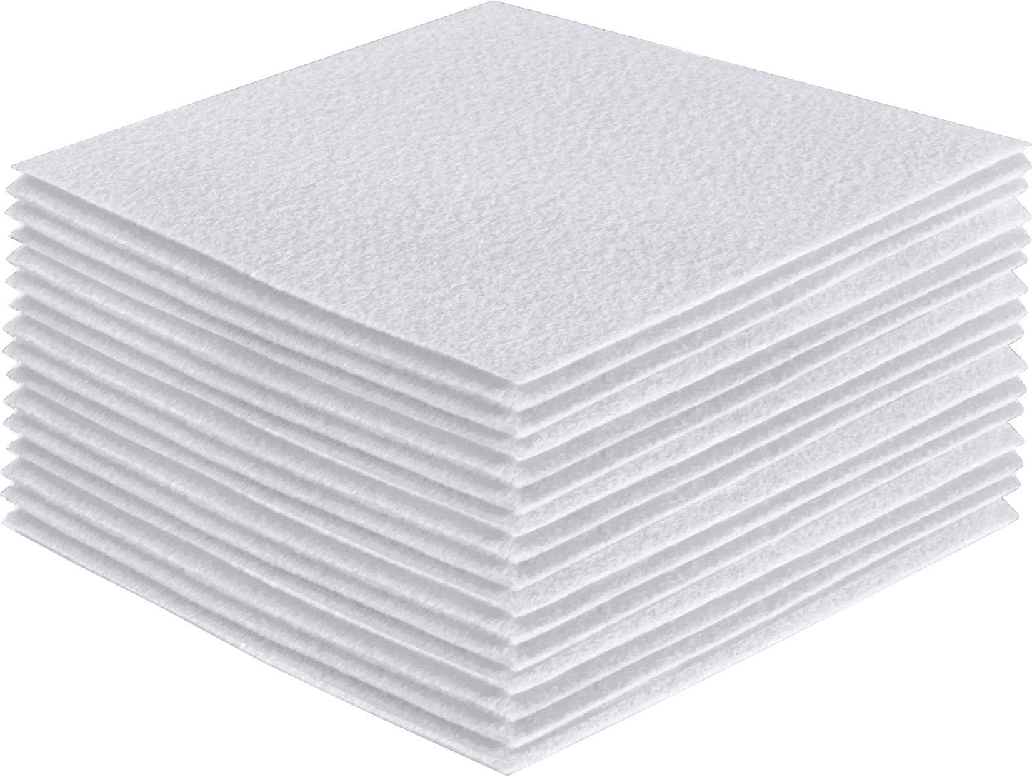 FabricLA Acrylic Felt Craft Sheet Packs – White | Soft 100% Acrylic Felt Sheets for DIY & Sewing - Prismatic Fiber Arts