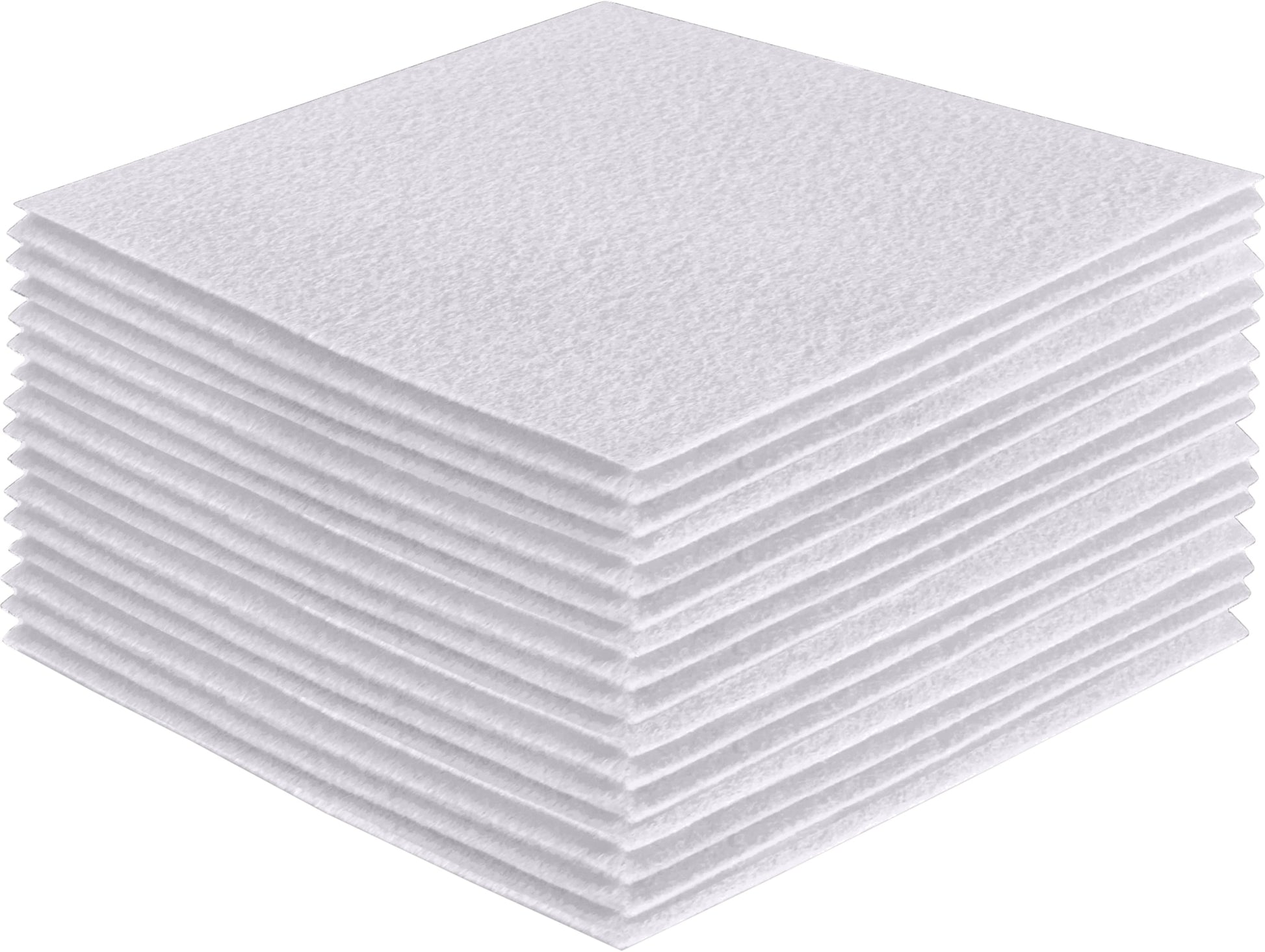 FabricLA Acrylic Felt Craft Sheet Packs – White | Soft 100% Acrylic Felt Sheets for DIY & Sewing - Prismatic Fiber Arts