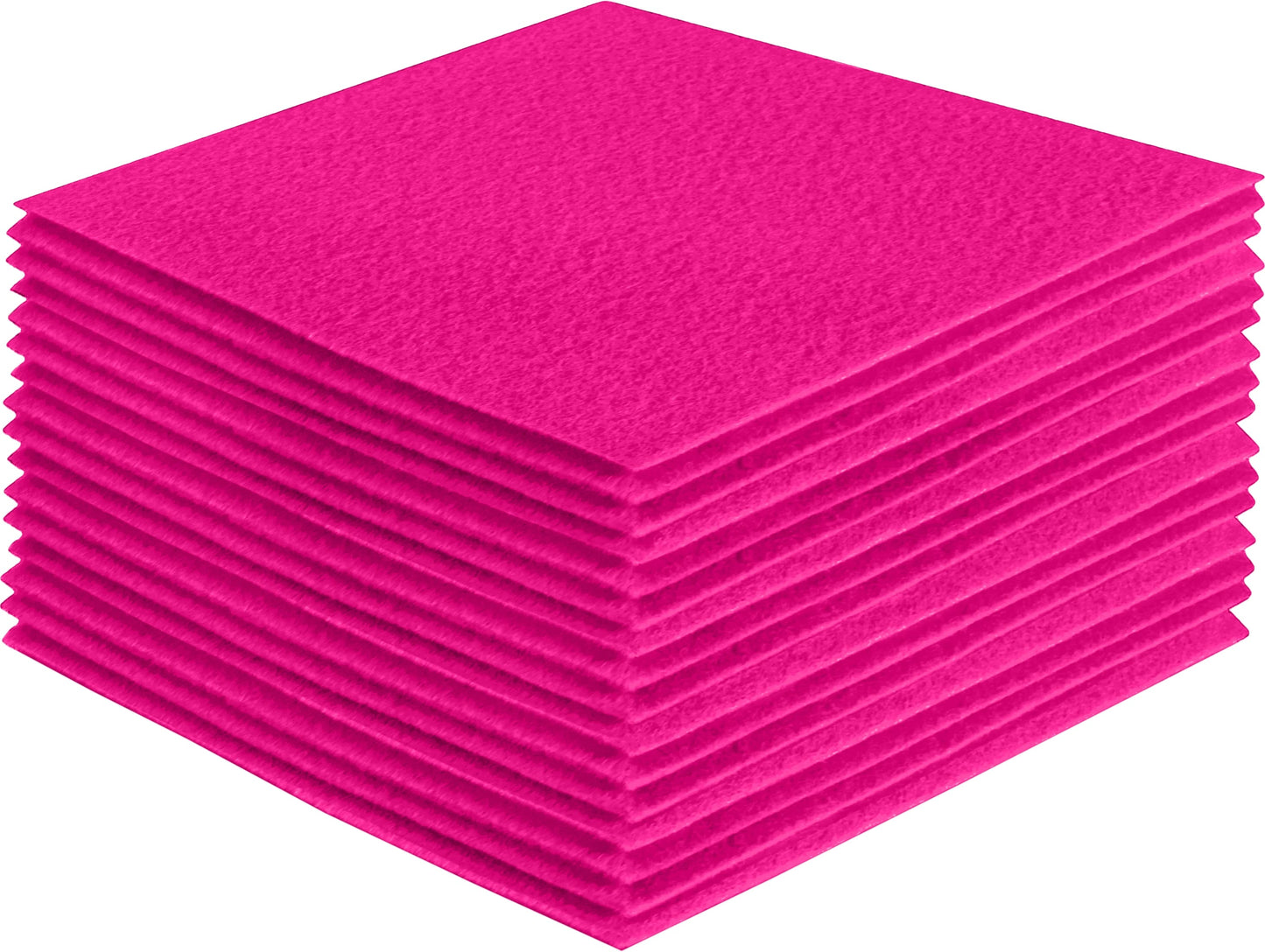 FabricLA Acrylic Felt Craft Sheet Packs – Neon Pink | Soft 100% Acrylic Felt Sheets for DIY & Crafts