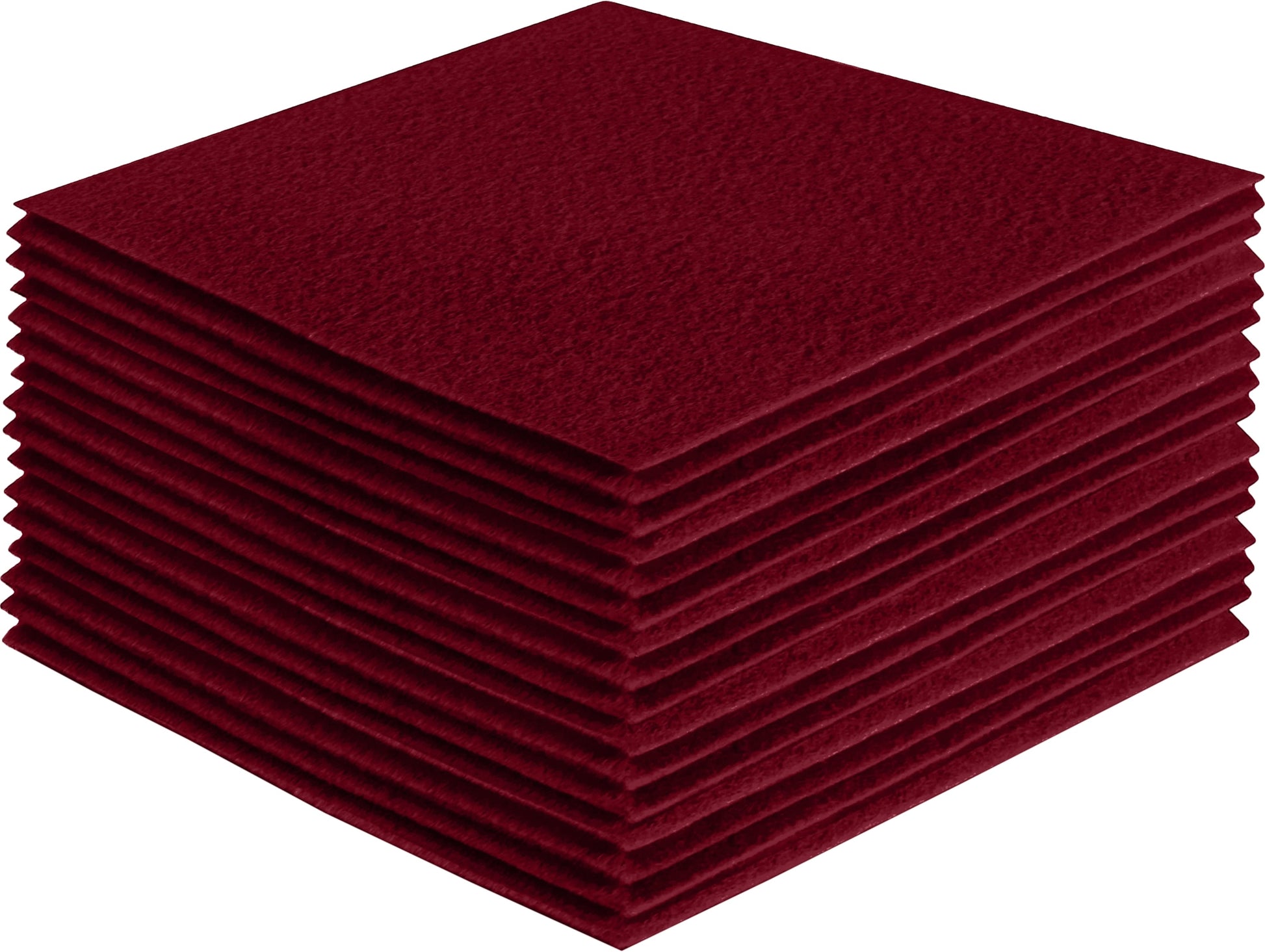 FabricLA Acrylic Felt Craft Sheet Packs – Dark Red | Soft 100% Acrylic Felt Sheets for DIY & Crafts - Prismatic Fiber Arts