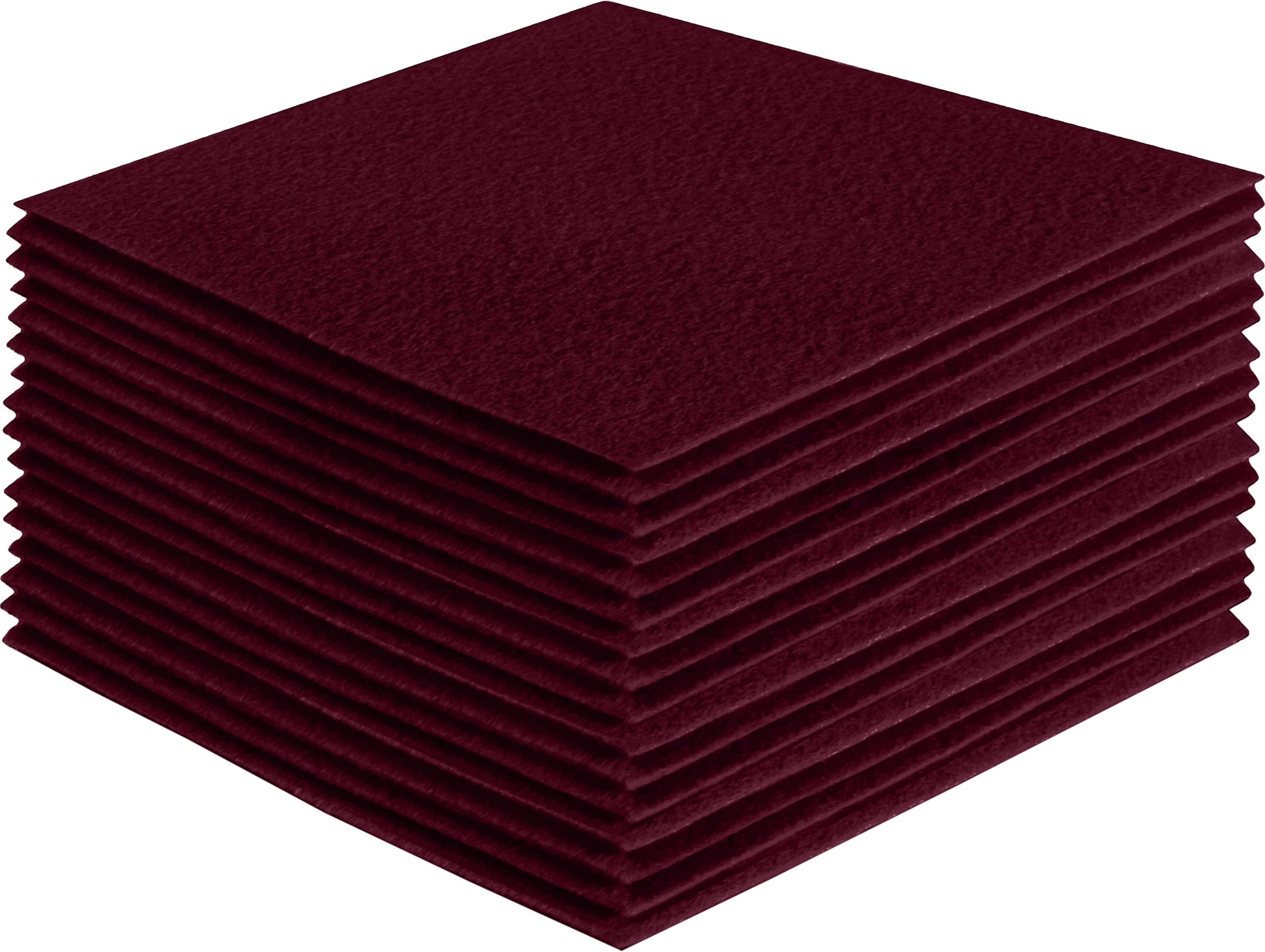 FabricLA Acrylic Felt Craft Sheet Packs – Burgundy | Soft 100% Acrylic Felt Sheets for DIY & Sewing Projects - Prismatic Fiber Arts