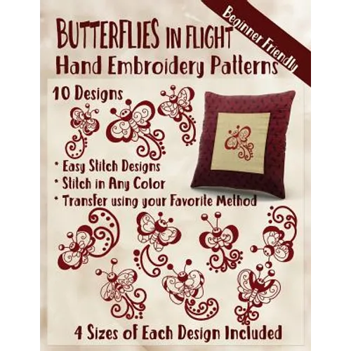 Butterflies in Flight Hand Embroidery Patterns