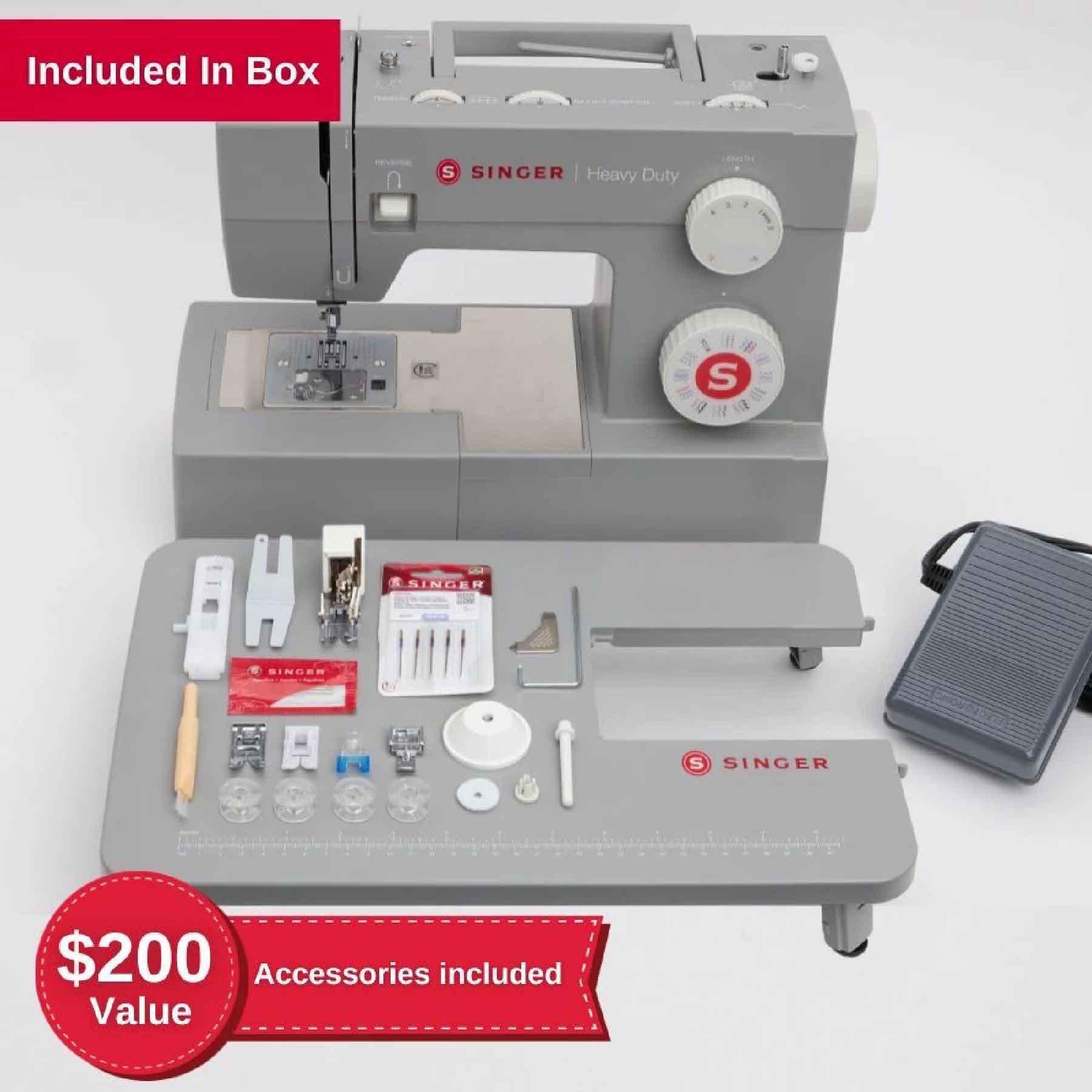 SINGER® Heavy Duty 6360 Sewing Machine with Extension Table - Prismatic Fiber Arts