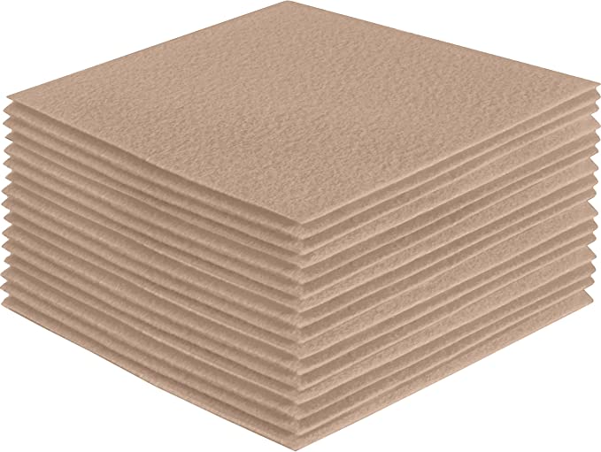 FabricLA Acrylic Felt Craft Sheet Packs – Sandy | Soft 100% Acrylic Felt Sheets for DIY & Crafts - Prismatic Fiber Arts