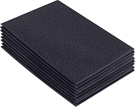 FabricLA Acrylic Felt 9"X12" Sheet Packs | Dark Gray - Prismatic Fiber Arts