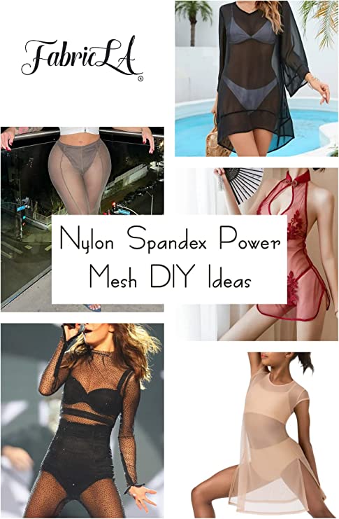 Nylon Spandex Performance Power Mesh Fabric | White - Prismatic Fiber Arts