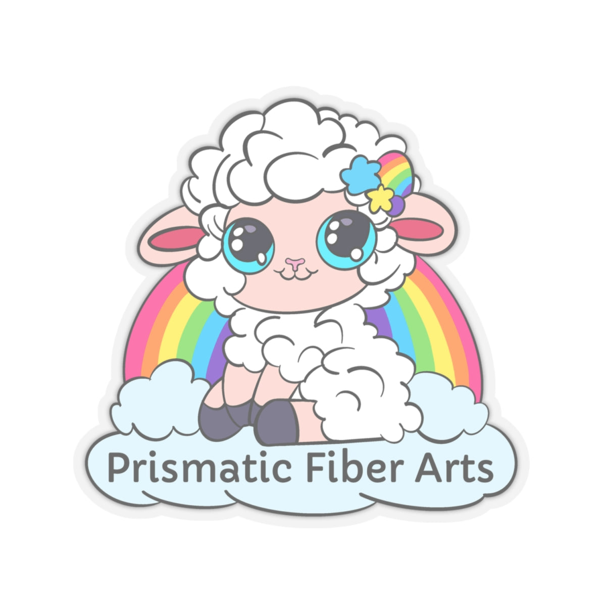 PFA Logo Kiss-Cut Stickers - Prismatic Fiber Arts