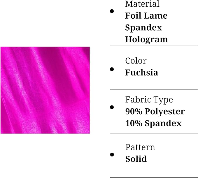 Hologram Metallic Foil Spandex Knit Fabric 4-Way Stretch, 60" Inch Wide| Multicolor - Prismatic Fiber Arts