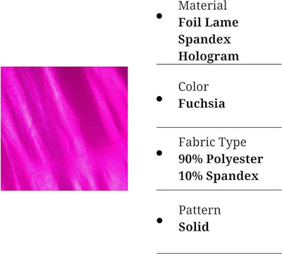 Hologram Metallic Foil Spandex Knit Fabric 4-Way Stretch, 60" Inch Wide| Multicolor - Prismatic Fiber Arts
