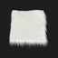 FabricLA Faux Fur Fabric - 8 Pieces Square Fur Material Fabric - 10" X 10" Inches (25cm x 25cm) - Shaggy Fur Patches Fabric Cuts Chair Cover Seat Cushion for DIY Craft - White - Prismatic Fiber Arts