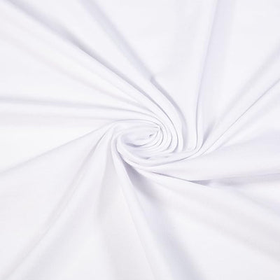 12oz White Cotton Spandex Jersey Knit Fabric – Soft, Stretchy & Durable | FabricLA - Prismatic Fiber Arts