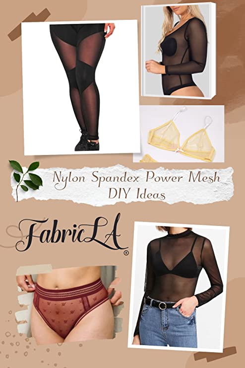 FabricLA Nylon Spandex Performance Power Mesh Fabric | Taupe - Prismatic Fiber Arts