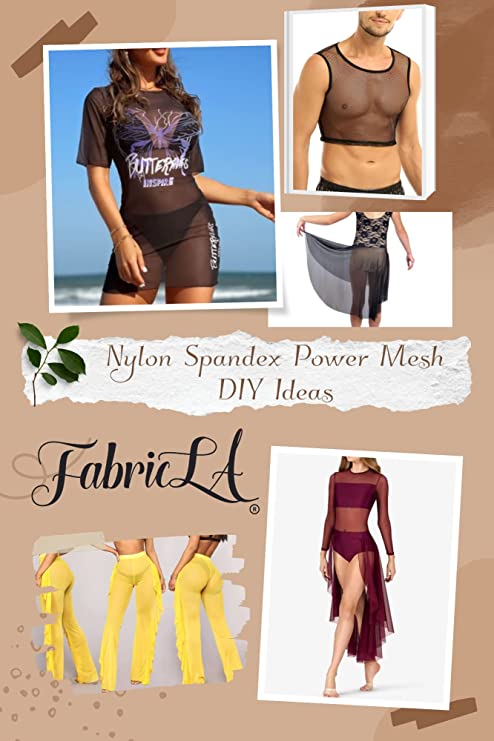 Nylon Spandex Performance Power Mesh Fabric | White - Prismatic Fiber Arts
