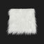 FabricLA Faux Fur Fabric - 8 Pieces Square Fur Material Fabric - 10" X 10" Inches (25cm x 25cm) - Shaggy Fur Patches Fabric Cuts Chair Cover Seat Cushion for DIY Craft - White - Prismatic Fiber Arts