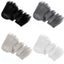 Faux Fur Fabric Trim for Crafts| Mix Fur Fabric | Fur Trim for Gnome |Fuzzy Craft Fur for making Supplies| Grinch Faux Fur Material |Plush Fake Fur Crafts Ribbon for Therian Stuff | (Pack of 4) - Prismatic Fiber Arts