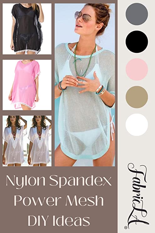 FabricLA Nylon Spandex Performance Power Mesh Fabric | Taupe - Prismatic Fiber Arts