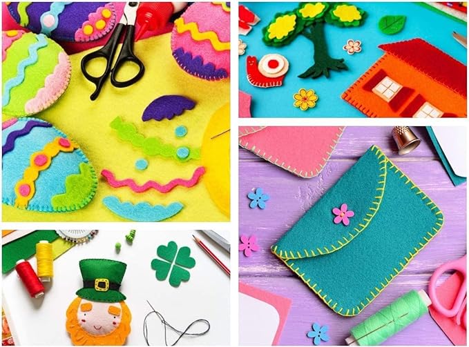 4" x 4" Acrylic Felt Sheets by FabricLA | Multi-Colors - Prismatic Fiber Arts