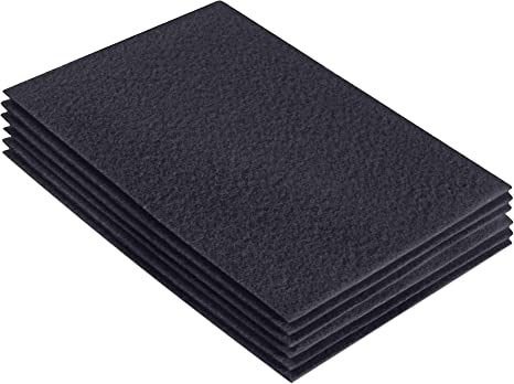 FabricLA Acrylic Felt 9"X12" Sheet Packs | Dark Gray - Prismatic Fiber Arts