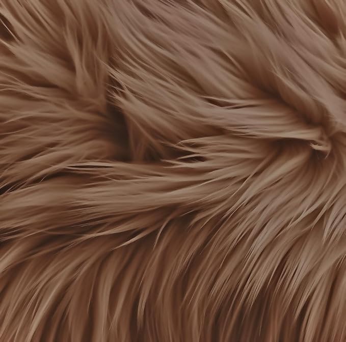 Faux Fur Fabric Squares - Shaggy Fur Patches 10x10 Inches for DIY Crafts, Chair Covers, Seat Cushions - Available in 4, 8, 16 Packs - Prismatic Fiber Arts