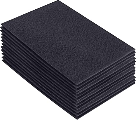 FabricLA Acrylic Felt 9"X12" Sheet Packs | Dark Gray - Prismatic Fiber Arts