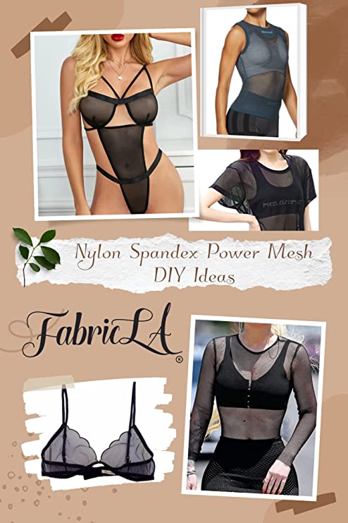 FabricLA Nylon Spandex Performance Power Mesh Fabric | Dusty Pink - Prismatic Fiber Arts