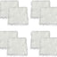 FabricLA Faux Fur Fabric - 8 Pieces Square Fur Material Fabric - 10" X 10" Inches (25cm x 25cm) - Shaggy Fur Patches Fabric Cuts Chair Cover Seat Cushion for DIY Craft - White - Prismatic Fiber Arts