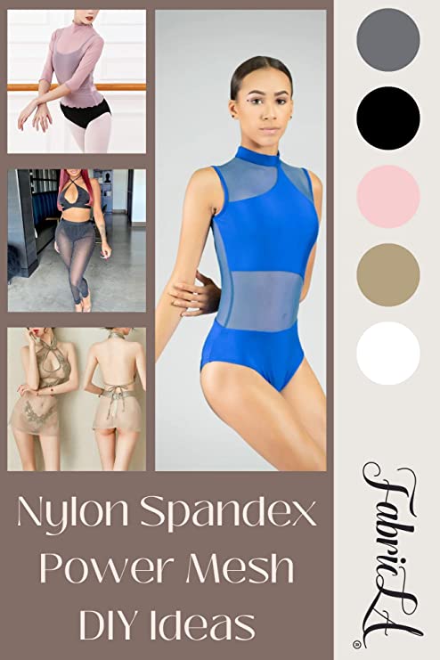 Nylon Spandex Performance Power Mesh Fabric | White - Prismatic Fiber Arts