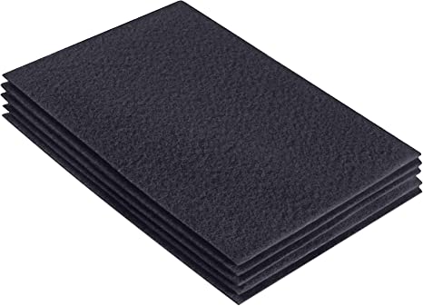FabricLA Acrylic Felt 9"X12" Sheet Packs | Dark Gray - Prismatic Fiber Arts