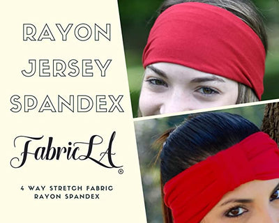 Red Rayon Spandex Jersey Knit Fabric – 60" Wide, 240 GSM | 4-Way Stretch by the Yard | FabricLA - Prismatic Fiber Arts