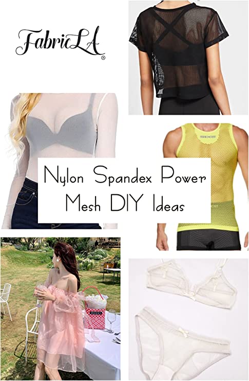 FabricLA Nylon Spandex Performance Power Mesh Fabric | Dusty Pink - Prismatic Fiber Arts