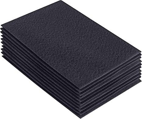 FabricLA Acrylic Felt 9"X12" Sheet Packs | Dark Gray - Prismatic Fiber Arts