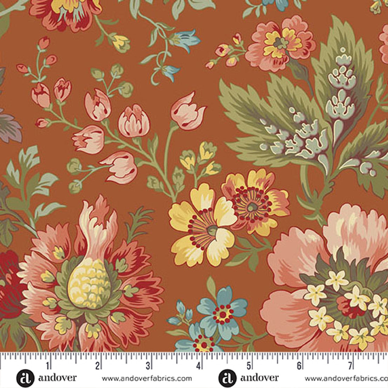 Milk and Honey Rust Farmer's Daughter 44"/45" Fabric Per Yard - Prismatic Fiber Arts