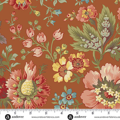 Milk and Honey Rust Farmer's Daughter 44"/45" Fabric Per Yard - Prismatic Fiber Arts