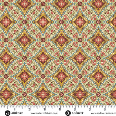 Amber Fields Sky Blue Farmer's Daughter 44"/45" Fabric Per Yard - Prismatic Fiber Arts