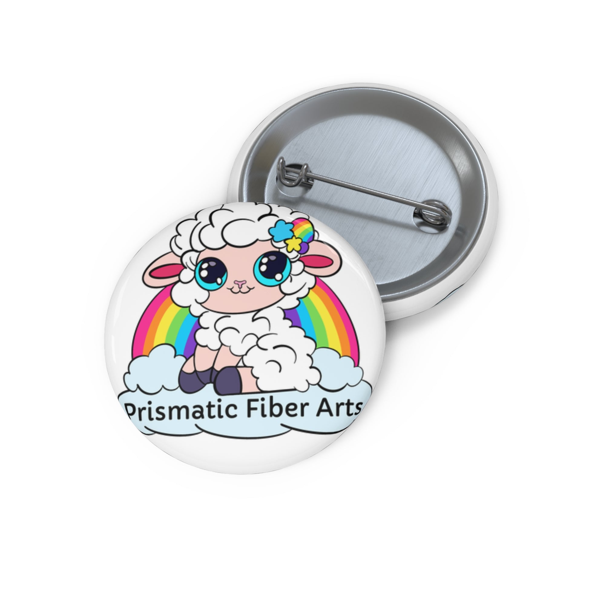 PFA Logo Pin Button - Prismatic Fiber Arts