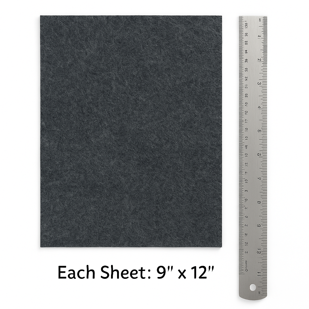 3.2mm Thick Acrylic Felt Sheets – 9x12" – Single Colors or Multi-Color Packs - Prismatic Fiber Arts
