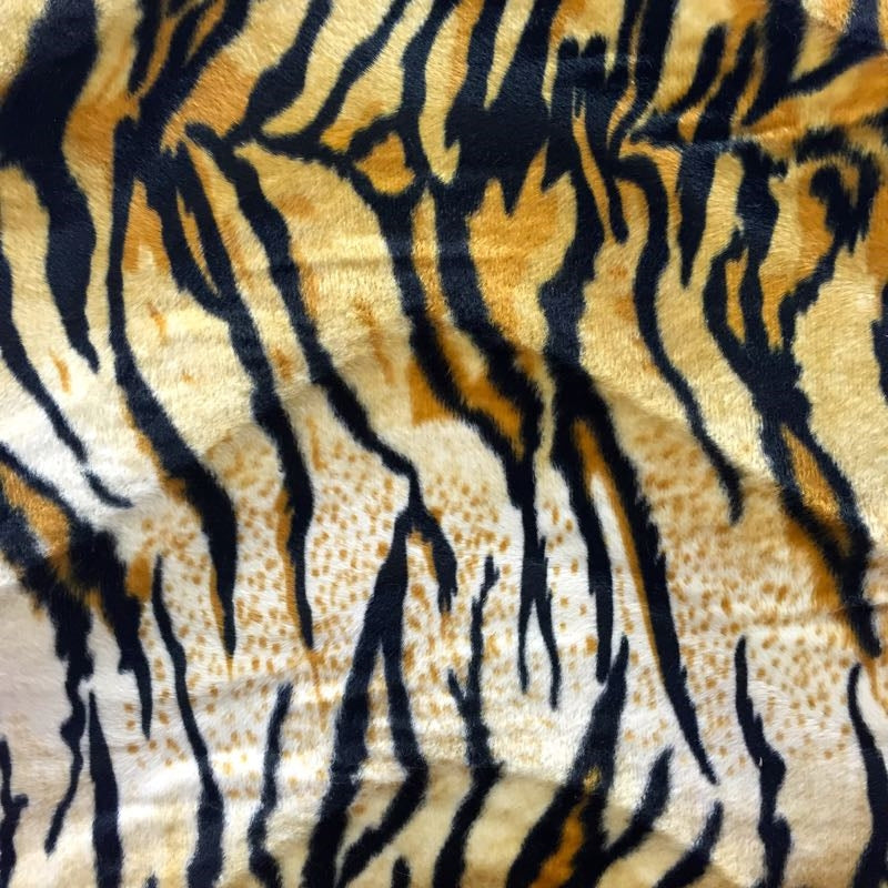 Tiger Print Velboa Faux Fur - Prismatic Fiber Arts