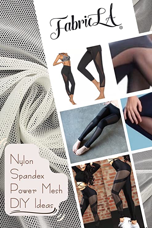 FabricLA Nylon Spandex Performance Power Mesh Fabric | Grey - Prismatic Fiber Arts
