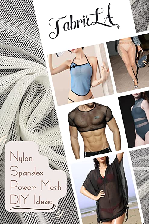 Nylon Spandex Performance Power Mesh Fabric | White - Prismatic Fiber Arts