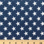 Patriotic Star Print Poly Cotton Fabric - Prismatic Fiber Arts