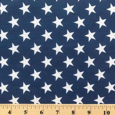 Patriotic Star Print Poly Cotton Fabric - Prismatic Fiber Arts