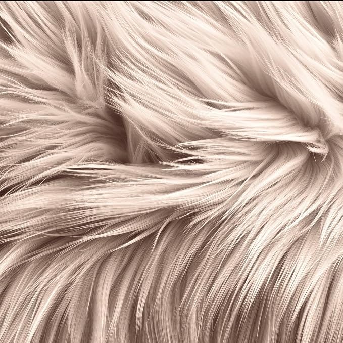 Faux Fur Fabric Squares - Shaggy Fur Patches 10x10 Inches for DIY Crafts, Chair Covers, Seat Cushions - Available in 4, 8, 16 Packs - Prismatic Fiber Arts